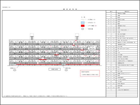 劣化調査後 劣化調査図1